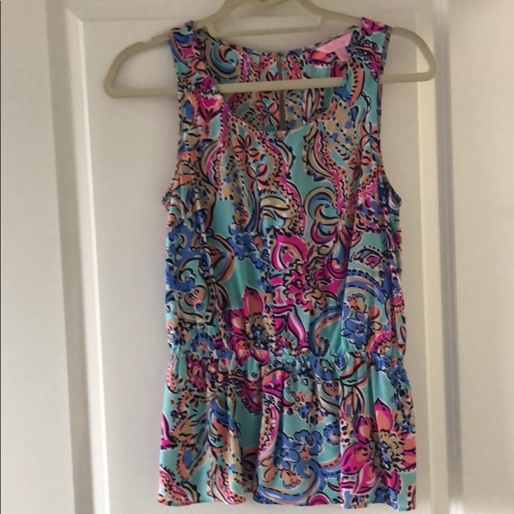 Lilly Pulitzer Cinched Waist Printed Too
